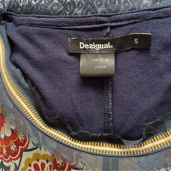 Desigual Women's Bobbie Short Sleeve T-Shirt Poncho Style - Picture 12 of 14